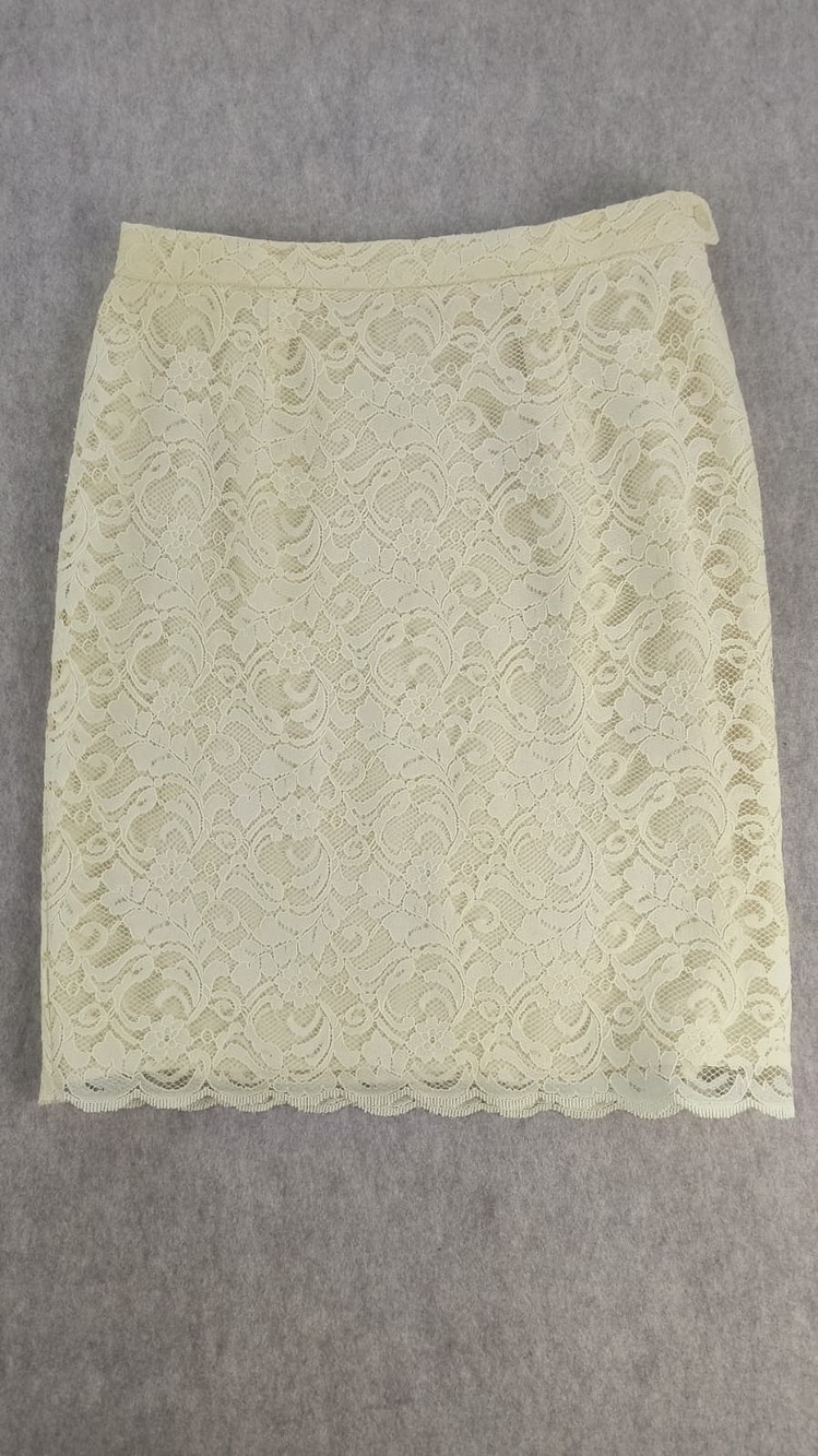 Vintage 90's Rena Rowan floral lace skirt size 10